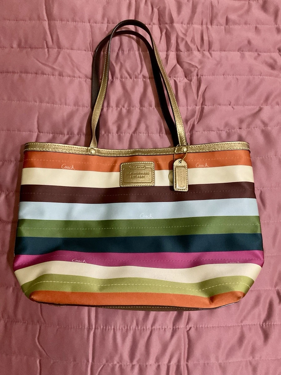 Coach Exterior Striped Bags & Handbags for Women for sale | eBay