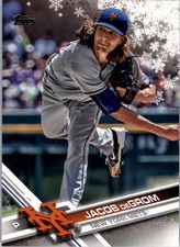 2017 Topps Walmart Holiday Snowflake #HMW177 Jacob deGrom - BB