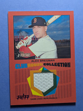 2026 TOPPS HERITAGE BASEBALL ALEX BREGMAN CLUBHOUSE COLLECTION RELIC RED /77