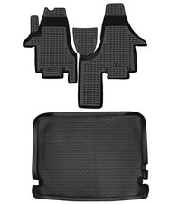 Gummi Kofferraumwanne Fußmatten für VW T5 2003- langer Radstand Gummimatten Set