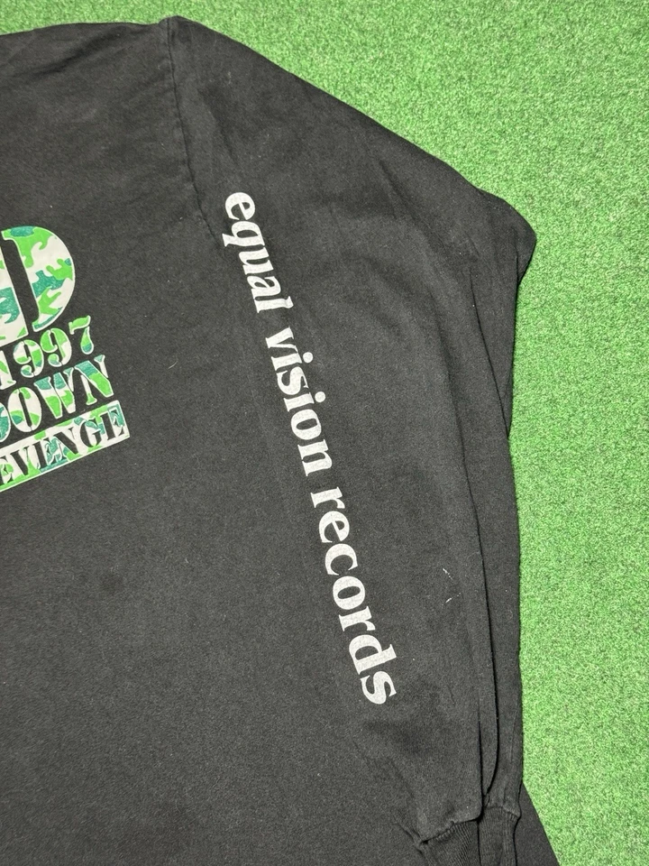 Camiseta de manga larga One King Down Equal Vision Records Albany Hardcore Lrg años 90 Foto 3 de 4