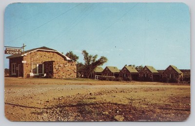 Breckenridge Texas, Morrow's Courts Motel Roadside TX Postcard