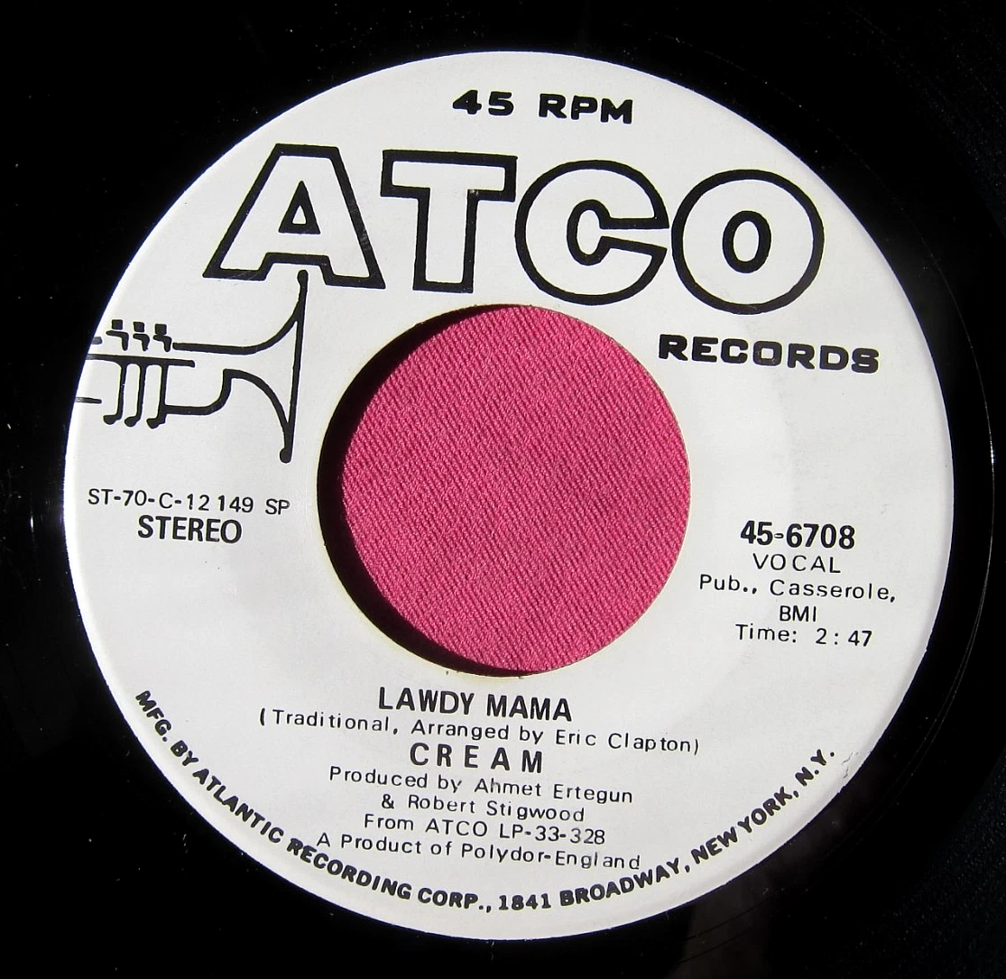 Cream 45 RPM Speed Vinyl Records for sale | eBay