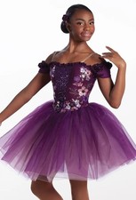 Dance Pre-Owned Costume Small Adult Burgundy Weissman 17806 Ballet Pointe YAGP