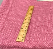 VINTAGE PINK WHITE PETITE CALICO JOAN KESSLER Cotton Fabric 1 yd x 44"