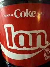 Share a Coke with Ian 2025 Personalized Gift Coca Cola Bottle 20oz Comb Shipping