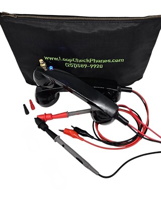 Loop Check  Phones Electrician Continuity Test Phone Set JE002 in Black or Red