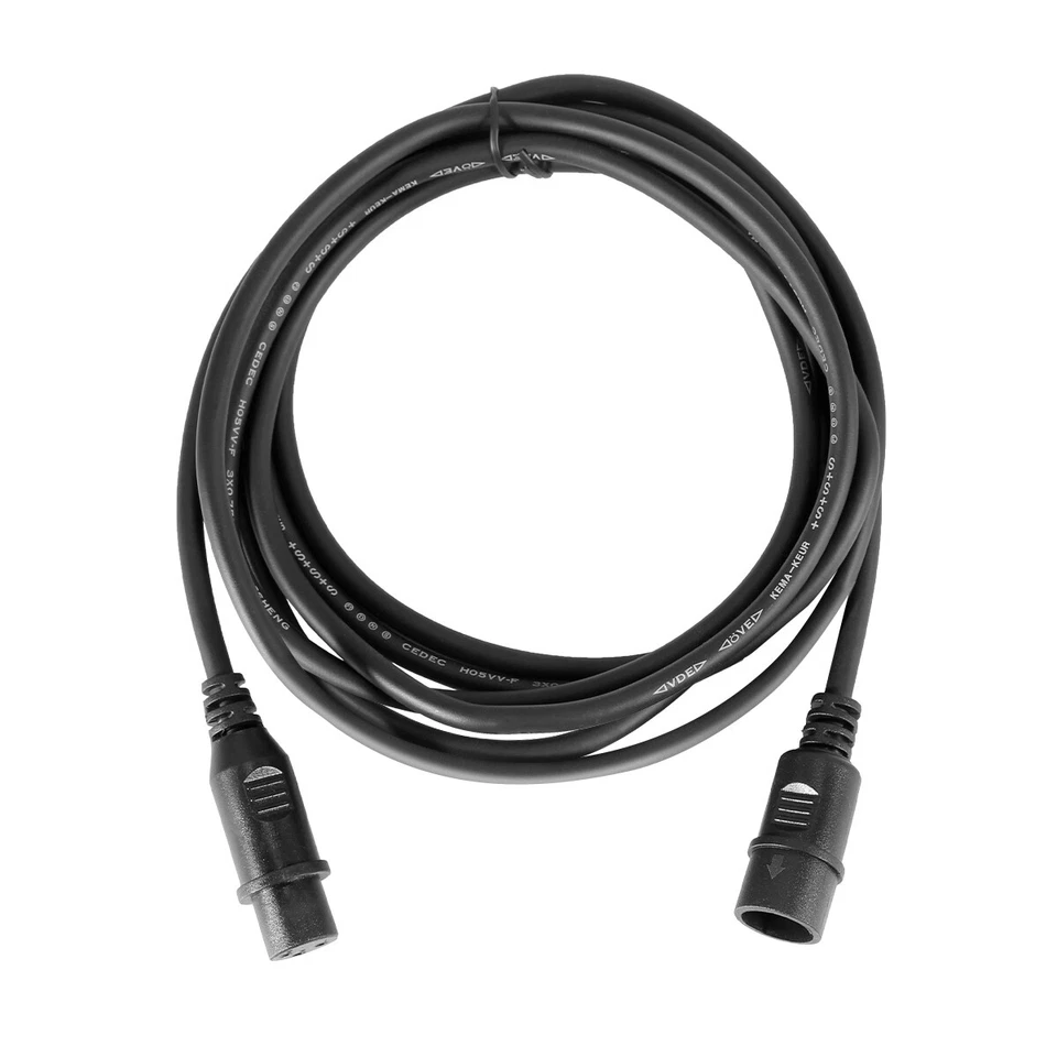 Cable de señal DMX de 12 piezas de 10 pies/3 m 3 pines conexión XLR para DJ Stage Par Light Foto 2 de 4