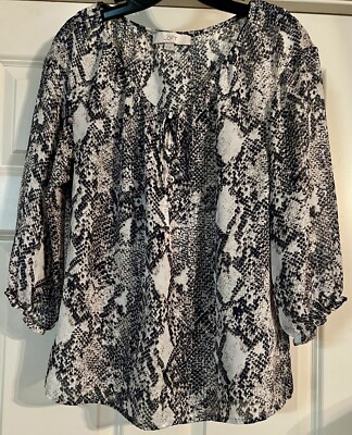 NWOT Ann Taylor LOFT Vintage Python Mob Wife Glam Old Money Resortcore Size XS