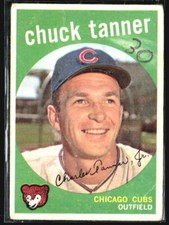 1959 Topps - white back #234 Chuck Tanner