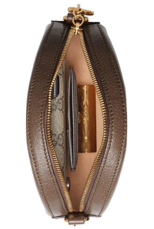 NEW GUCCI OPHIDIA GG SUPREME WEB MINI ROUND SHOULDER