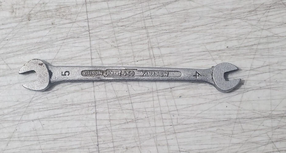 Hazet 450, Llave abierta 5mm 4mm.  Hecho en Alemania Foto 2 de 4