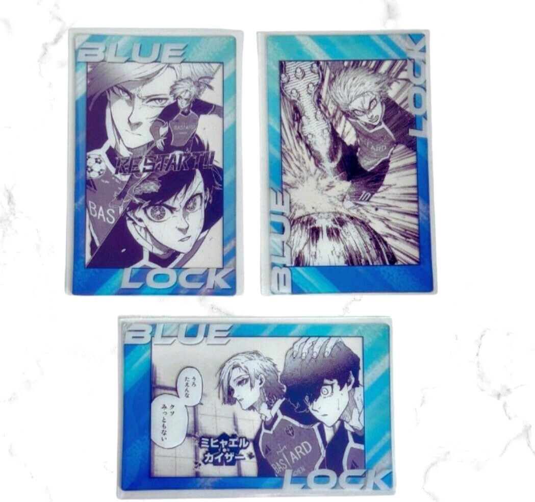 Blue lock exhibition limited HOLO card Michael Kaiser 3-piece set