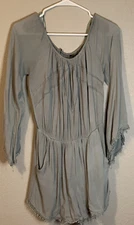 Romeo & Juliet Women’s Green Rayon Shoulder One Piece Romper Size M