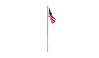 Woodland Scenics Large 7-1/2in Tall Flag Pole with U.S. Flag Just Plug JP5952