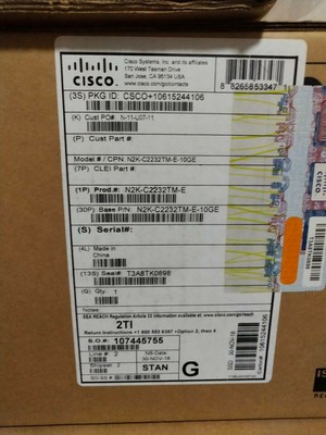 NEW Sealed CISCO NEXUS N2K-C2232TM-E
