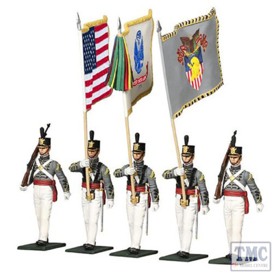 B10034 W. Britain West Point Military Academy Cadet Color Guard - 5 Piece Set
