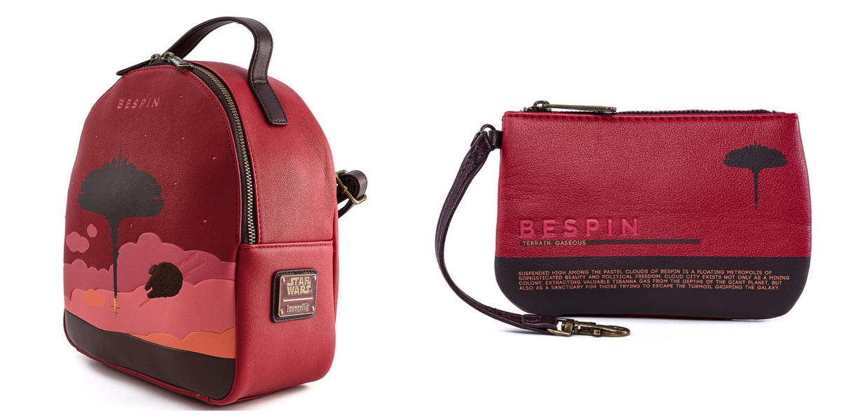 Loungefly Star Wars Bespin Cloud City Convertible mini Backpack / Crossbody bag THE DARK SIDE Star Wars AOP Mini Backpack Exclusive  main image 4