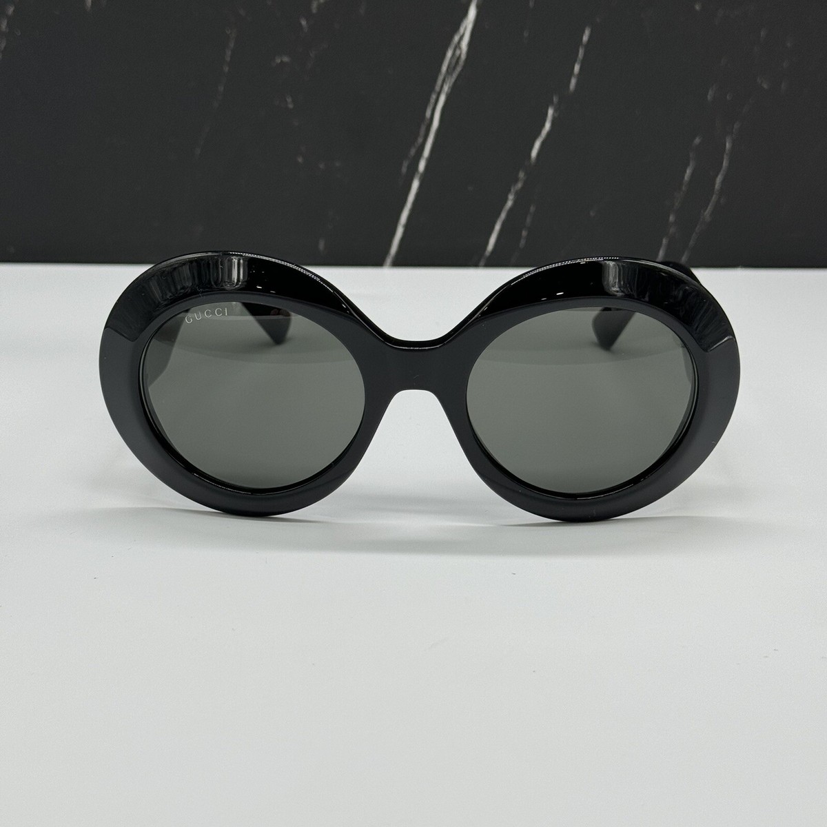 NEW GG1647S 007 GUCCI BLACK ROUND WOMEN SUNGLASSES GG 1647S 007 GUCCI EYEWEAR NEW GG1647S 007 GUCCI BLACK ROUND WOMEN OVERSIZED SUNGLASSES  main image 3