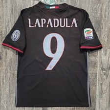Maglia calcio Adidas AC Milan Home 2017 bambino XL Gianluca Lapadula Italia Perù