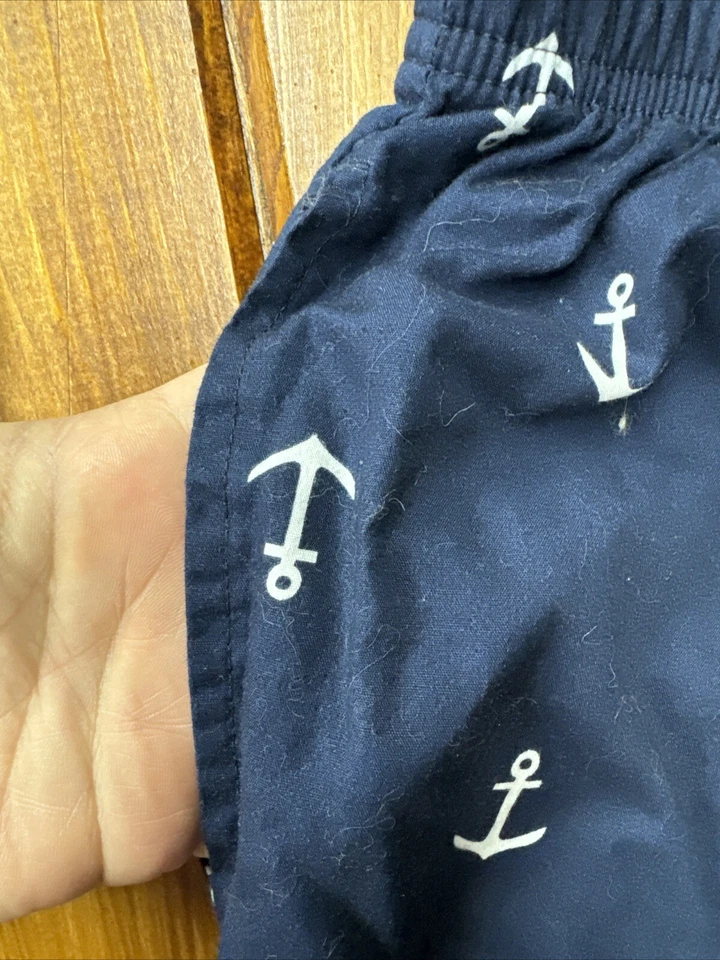 NAUTICA Ropa de Dormir MEDIANO Pijama Pantalones de Salón Blanco Estampado de Ancla Azul Marino Pantalón Foto 2 de 4
