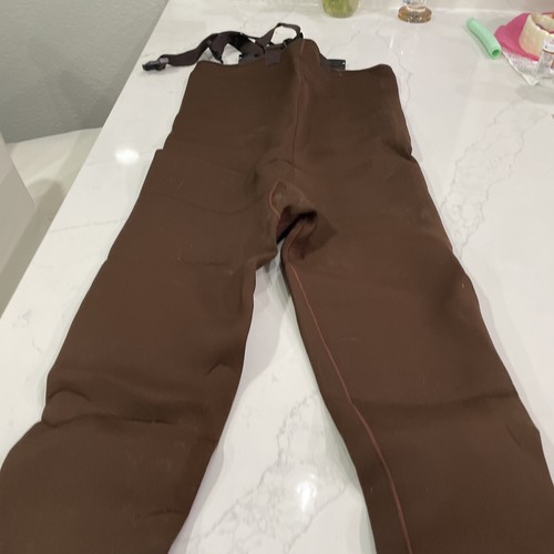 Kobuk Mens Brown 3mm Neoprene Stocking Foot Waders, Size Large with box - Picture 10 of 13