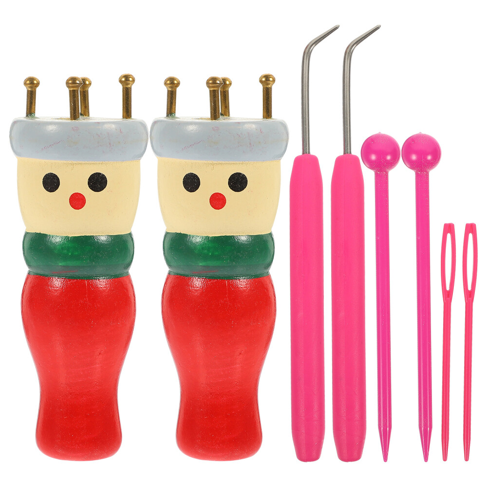 Knitting Loom Set Knitting Kit Wooden Knitting Tool for Knitting Weaving Home