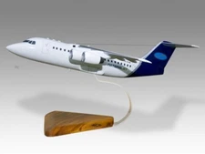 BAe 146-200 National Jet Desk Wood Airplane New Model Large Scale 1/72
