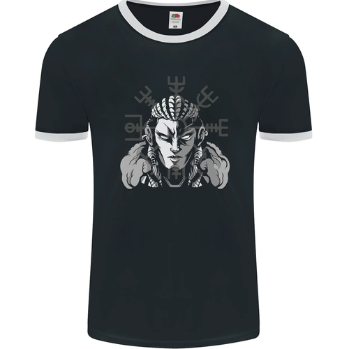 Maglietta Oi! Viking Hammer Heavy Cotton Uomo - Personalizzata Nera