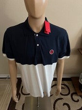 CH Carolina Herrera Men Pique Flocked Polo Shirt MultiColor Size XL