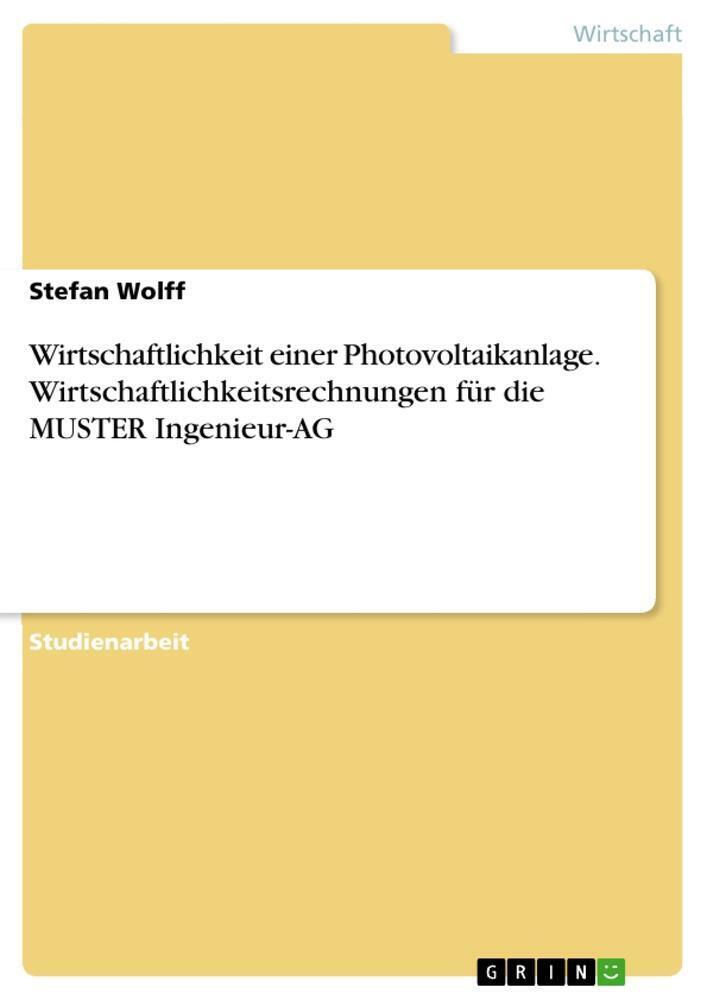 Thumbnail - Wirtschaftlichkeit Einer Photovoltaikanlage.
