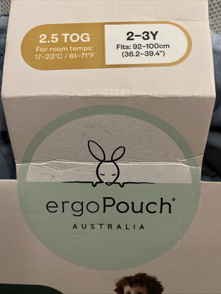 Ergopouch Bebé Algodón Orgánico Dormir 1 Pc Traje Bolso Azul Libélula Australia 2-3 Foto 4 de 4