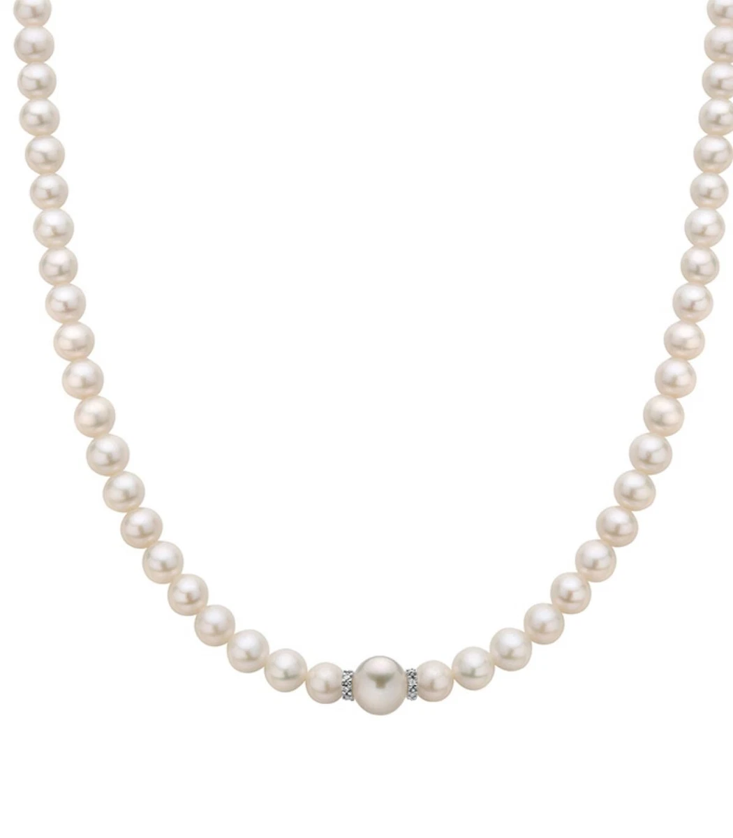 TOUS Collana Camille In Oro 18kt Su Argento Con Perle Bianche 2mm – Girocollo Elegante E Sostenibile, Lunghezza 38cm - 2
