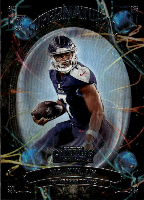 2022 Panini Contenders Malik Willis #SN-MWI Supernatural Tennessee Titans 7L