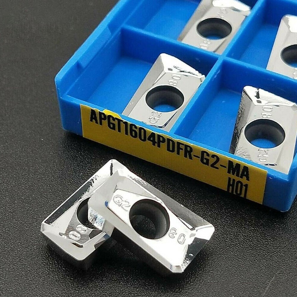 Blade Carbide Tips Inserts Industrial 10 Pcs Cutter High Grip Strength