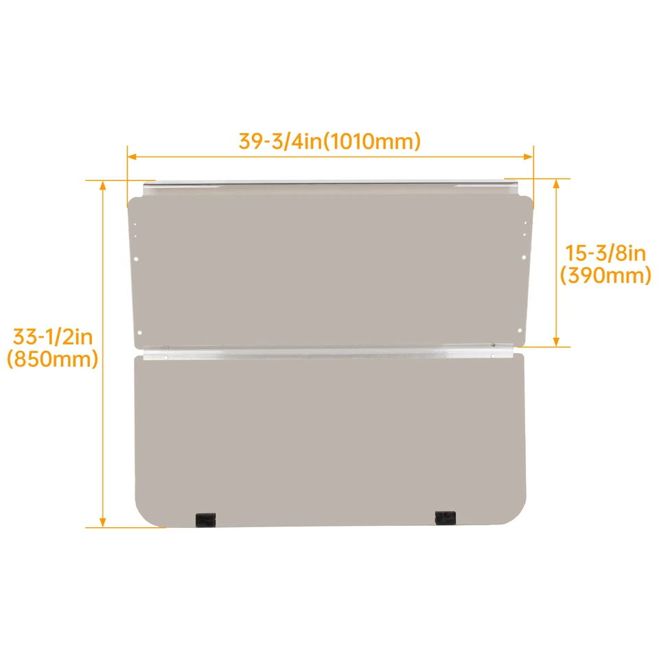 For Club Car DS 1982-2000.5 Folding Golf Cart Tinted Windshield Windscreen PC Foto 3 de 4