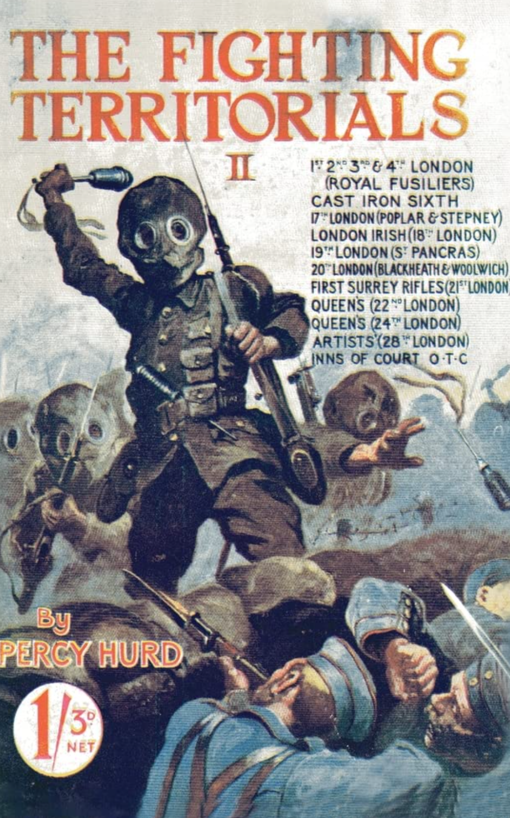 The Fighting Territorials by Percy Hurd [Paperback] NEW & FREEPOST IN THE UK