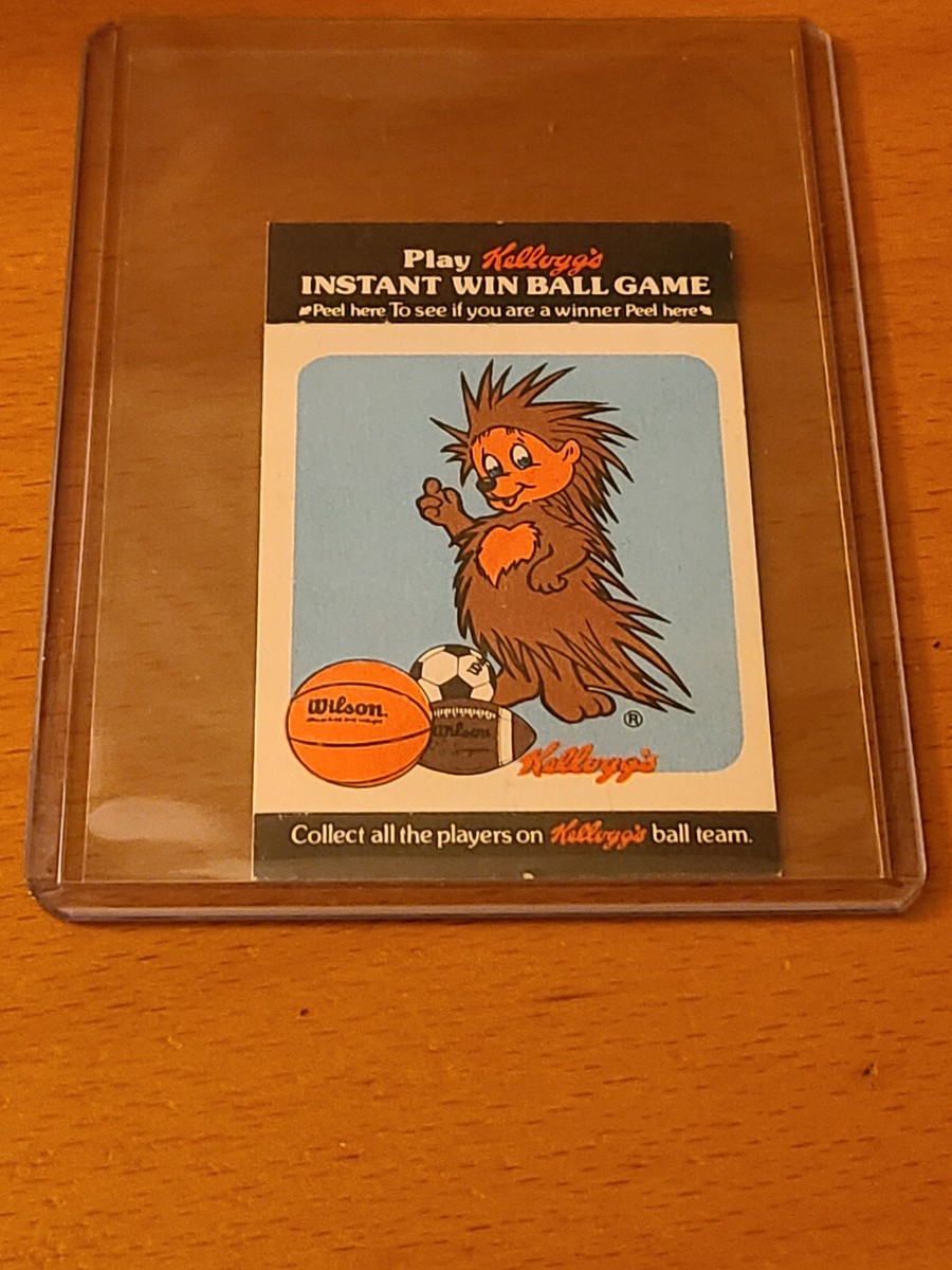 POPPY THE PORCUPINE SUGAR CORN POPS 1981 KELLOGG'S INSTANT