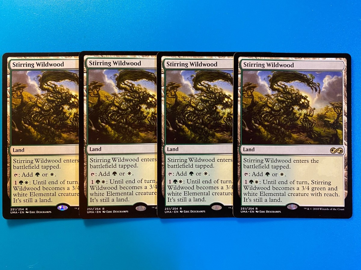MTG 4x Stirring Wildwood Ultimate Masters Modern Magic the Gathering Card x4 NM MTG 4x Stirring Wildwood Ultimate Masters Modern Magic the Gathering Card x4 NM