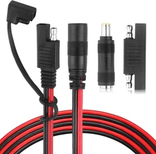DC 8Mm Female to SAE Connector Adapter 14AWG Cable Wire Suitable for Solar Panel