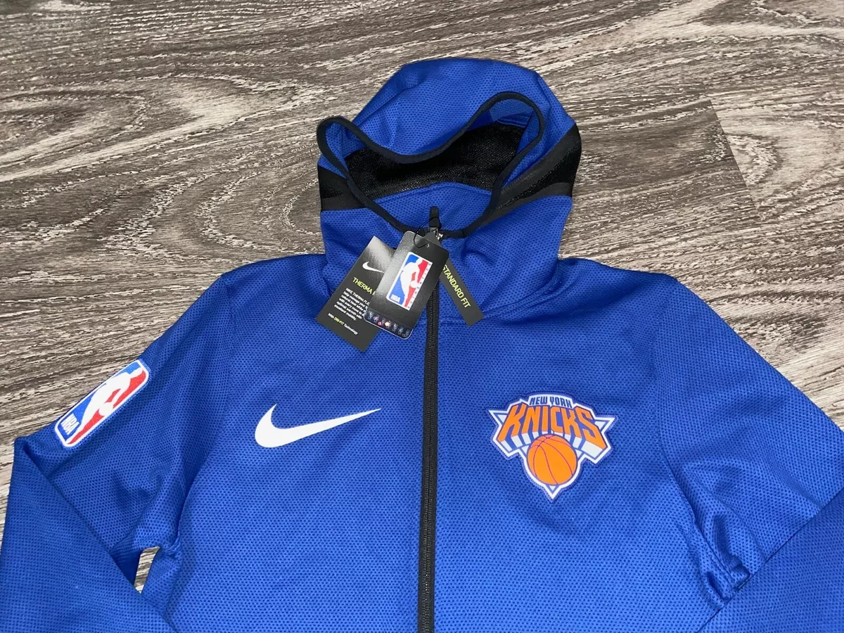 Nike NBA Showtime Therma Flex Hoodie Brooklyn Nets Grey NY Full Zip  CU0481-063