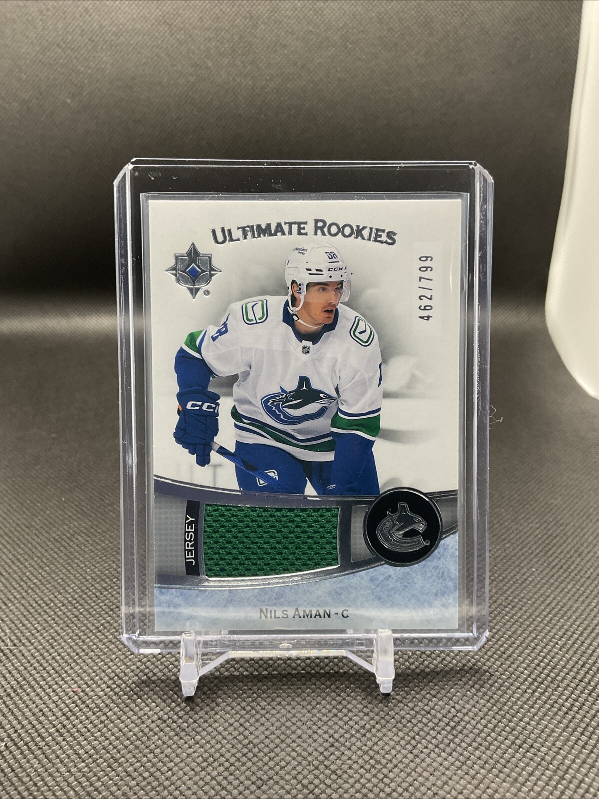 2022-23 Upper Deck Ultimate Collection Nils Aman Ultimate Rookies Jersey #107