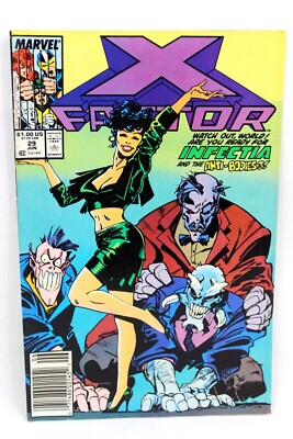 X-Factor #29 UPC Newsstand 1st App Infectia & Anti-Bodies 1988 Marvel VG+/F-