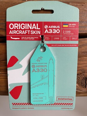 Aviationtag Airbus A330 UR-WRQ Windrose 1778/2500 | eBay