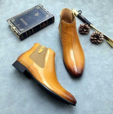 genuine leather chukka boots