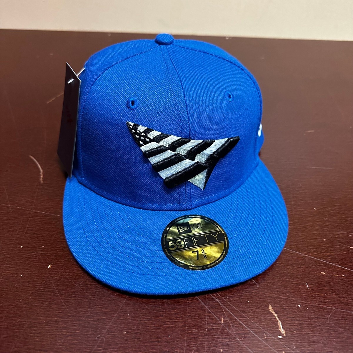 Paper Planes Mens Blue New Era 59FIFTY Classic Embroidered Fitted