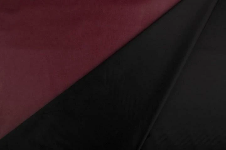 CRS FUR FABRICS Dehnbarer PU Leder Stoff Polsterstoff Material - WEIN