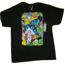 NWT Marvel Comics MORBIUS Gil Kane Splash Page Art Black t-shirt Mens Size L