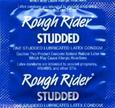 Rough Rider Studded Lubricated Bulk Condoms - Choose Quantity