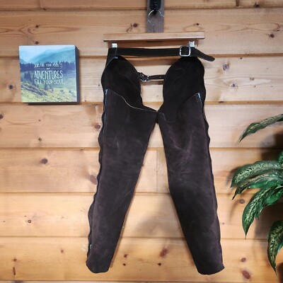 Barnstable Riding Tan Suede Leather Full Chaps - FR